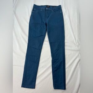 Jones New York Size 4 Blue Chino Pants Madison Skinny Ankle